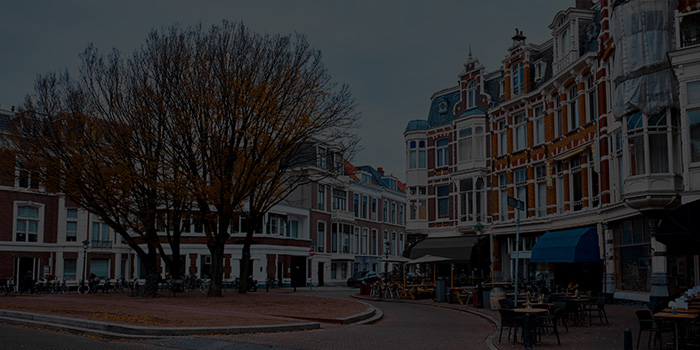 Haagse binnenstad met historische panden